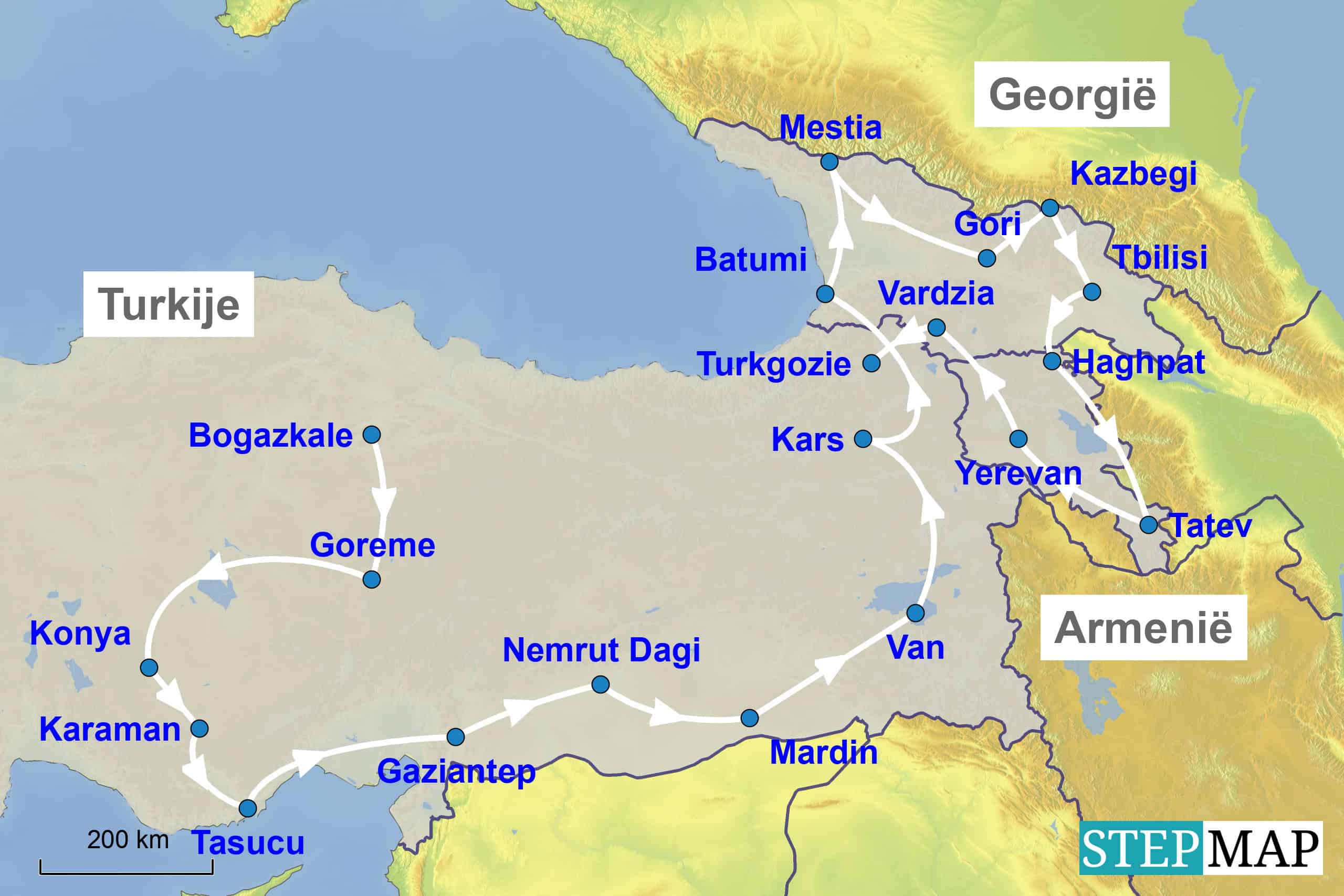 Camperreis Turkije, Georgië, Armenië